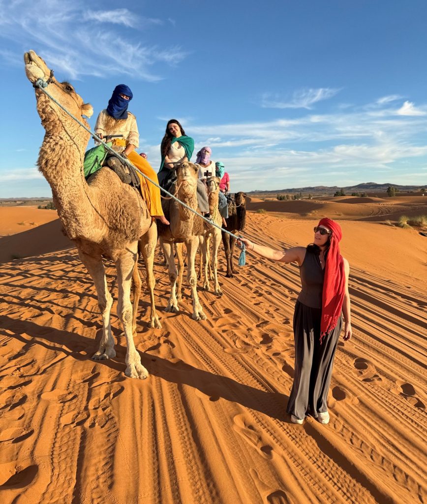Students on cultural trip in Morocco during study abroad program based in Spain